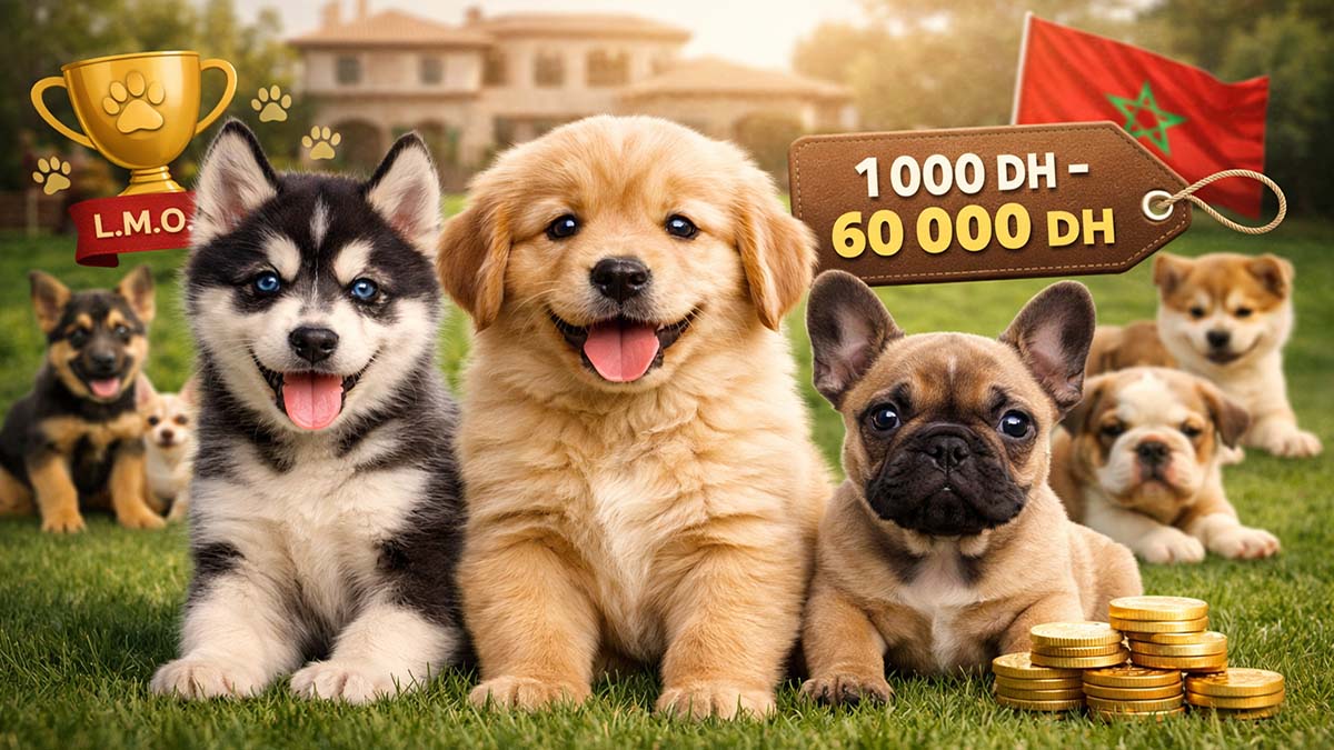 prix des chiots de race au Maroc