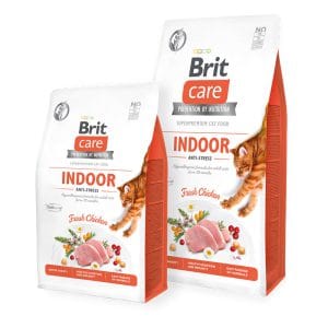 Brit Care Indoor Anti‑Stress pour chat d’intérieur — sac de croquettes sans céréales