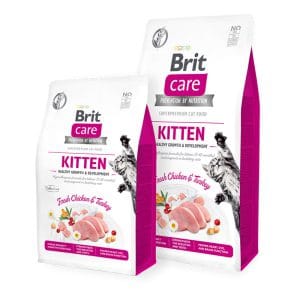 Sac de croquettes Brit Care Kitten Sans Céréales — Croissance et Développement