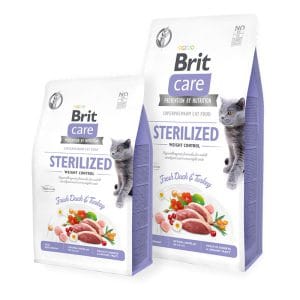 Sac Brit Care Stérilisé Sans Céréales — croquettes contrôle du poids pour chats