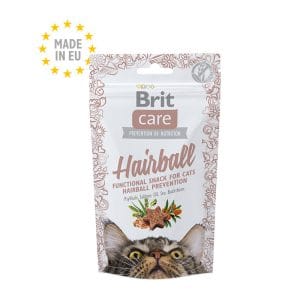 Friandise Brit Care Anti‑Boule de Poils — snack sans céréales pour chats