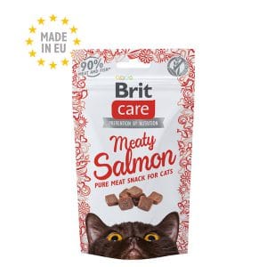 Friandise Brit Care Meaty Saumon — snack naturel pour chats