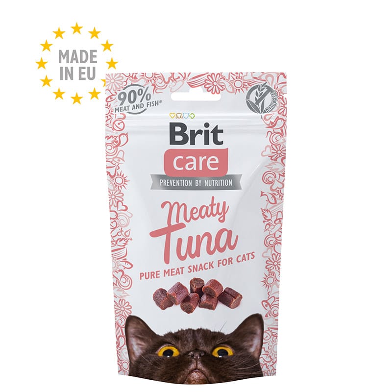 Friandise Brit Care Meaty Thon — snack naturel pour chats