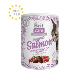 Friandise Brit Care Superfruits Saumon — snack naturel pour chats