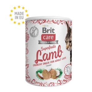 Friandise Brit Care Superfruits Agneau — snack naturel pour chats