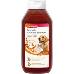 Huile de saumon pour chien et chat