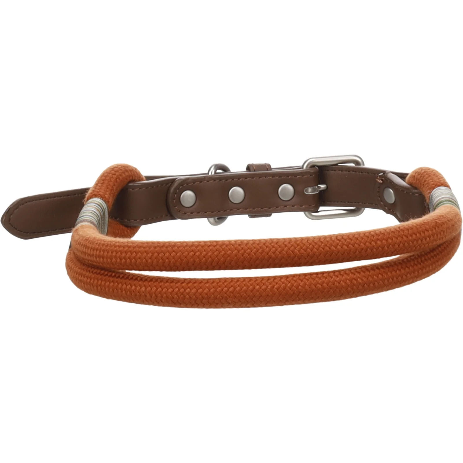 Collier Athos Cognac Flamingo pour chien en similicuir