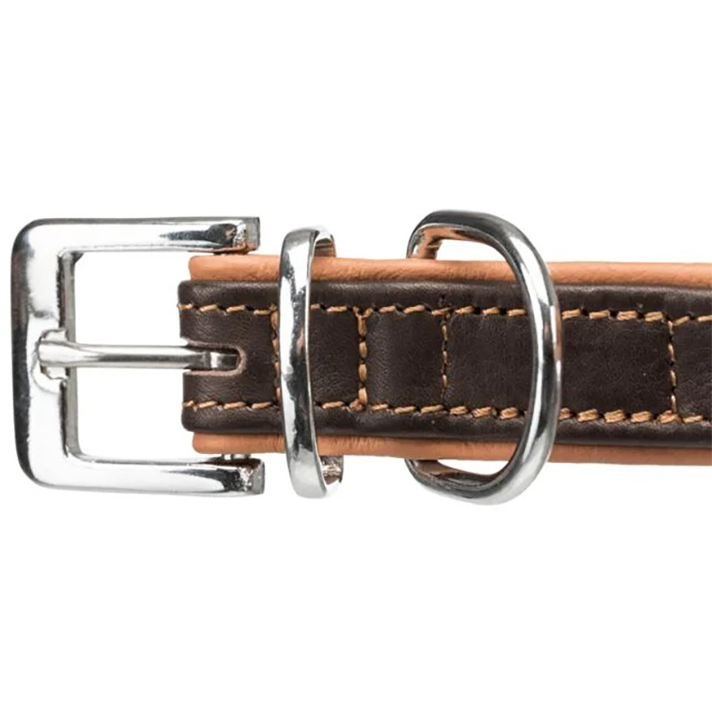 Collier Trixie Active en cuir confort pour chien moyen et grand