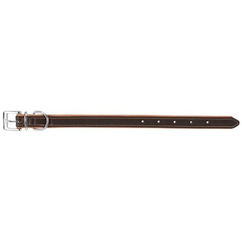 Collier Trixie Active en cuir confort pour chien moyen et grand