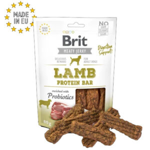 Brit Meat Jerky Lamb Protein Bar 80g friandise pour chien