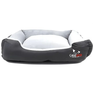 Lit Premium Velours Gris Canijess pour chien et chat
