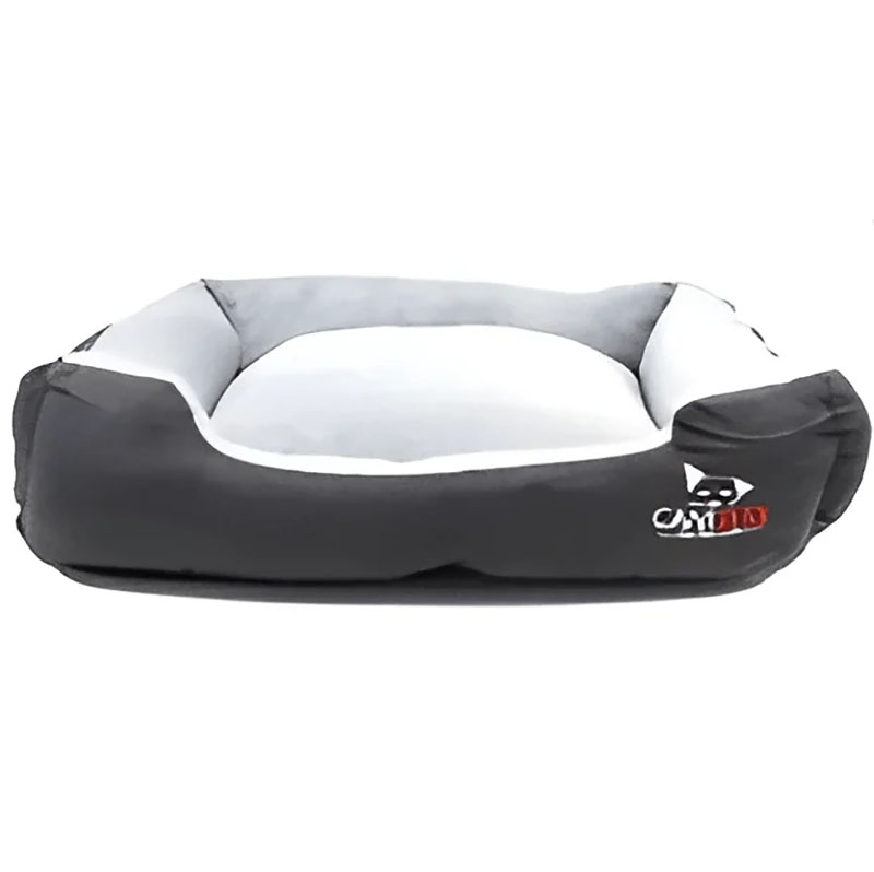 Lit Premium Velours Gris Canijess pour chien et chat