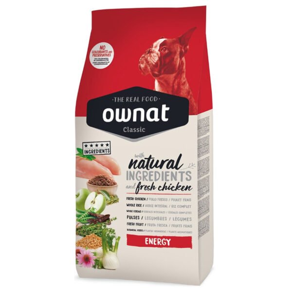 croquettes pour chien OWNAT Classic Energy Dog 20 Kg