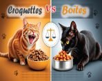 croquettes vs boîtes pour chat